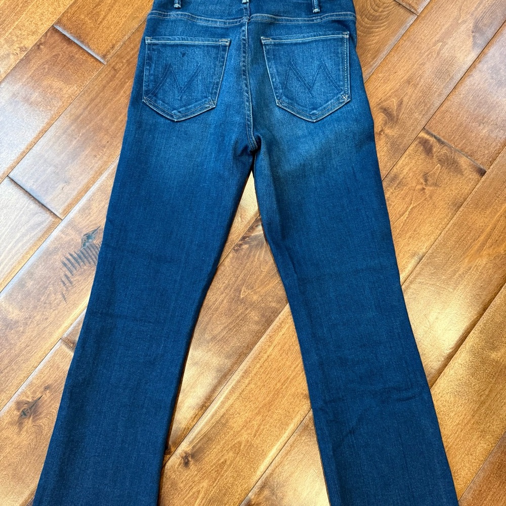 MOTHER Dark Blue Boot Cut Jeans